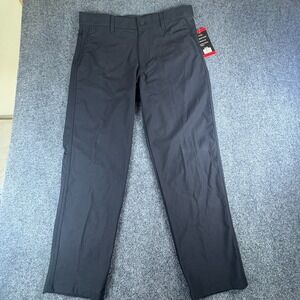 32‎ Degrees Cool Ultra Stretch Trouser Mens 36x28.5 Black Mid Rise Straight Leg